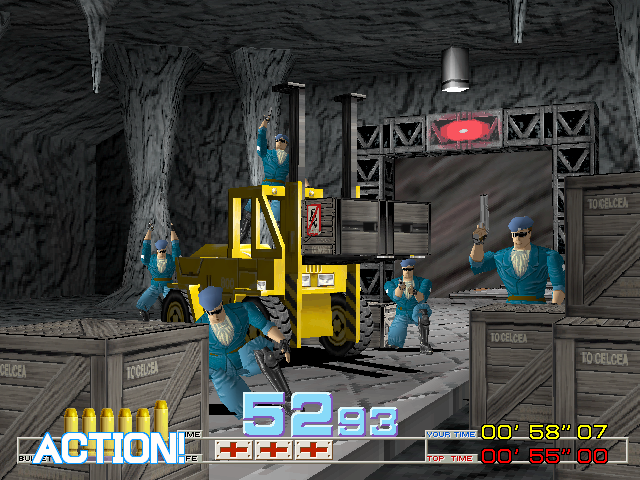 Captura del juego arcade Time Crisis